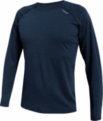 Ibrak merino tričko - tm. modrá