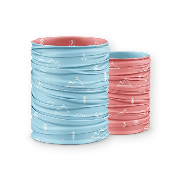 Obojstranná Šatka Flipka - Baby Blue & Pink