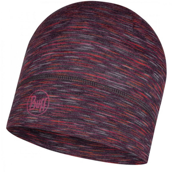 Merino Lightweight hat shale grey multi stripes